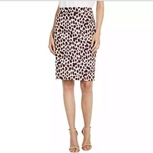 NWT Size 6 J Crew No. 2 Pencil Skirt in Giraffe Print Bi-Stretch Cotton